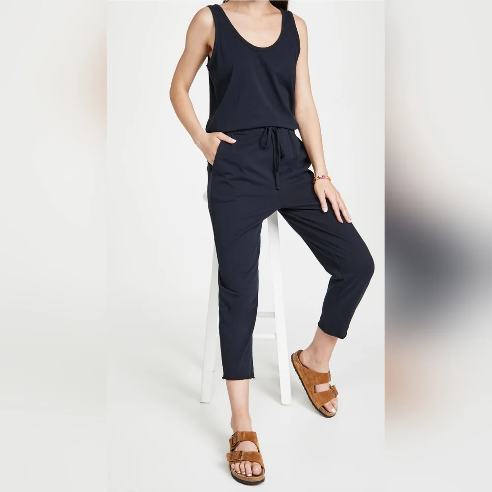 Frank & Eileen Jersey Jumpsuit Black Size Small